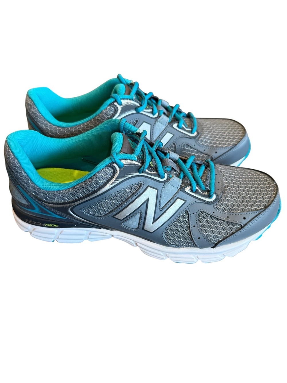 New Balance Women's Gray and Teal Athletic Running Shoes
